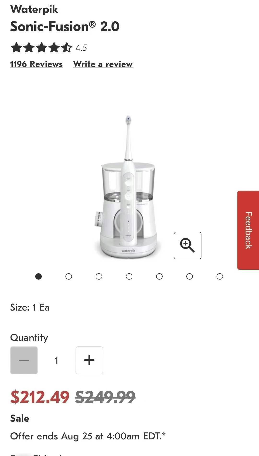 Waterpick fusion 2.0的这一款是电动牙刷和水牙线的组合 - 图片 7