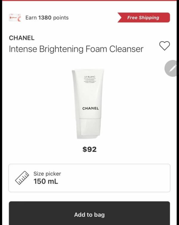 Chanel香奈儿美白洗面奶150ml - 图片 9