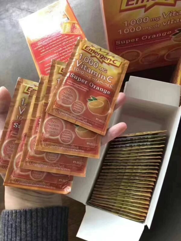 Emergen-C 1000mg维生素C粉泡腾冲剂每盒90袋 - 图片 5