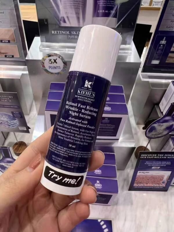 科颜氏Kiehl's 新品抗老精华0.3%A醇夜间精华28ml - 图片 3