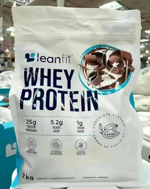 Leanfit Whey Protein乳清蛋白粉，天然香草／巧克力口味。每袋4斤 - 图片 4