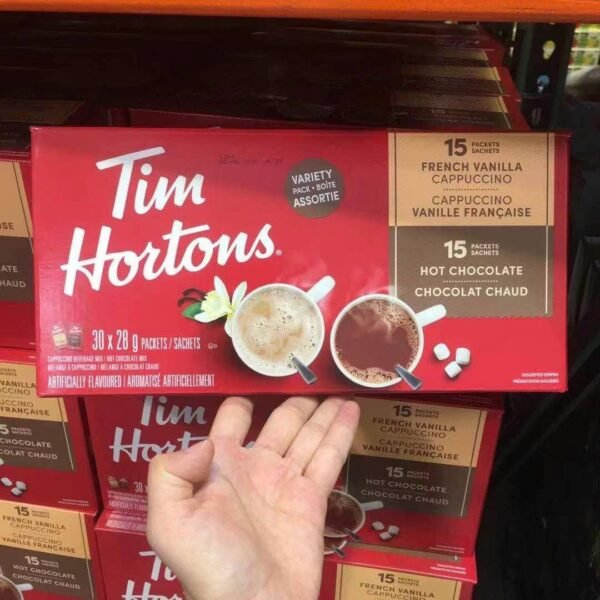 🇨🇦国民品牌Tim Hortons15袋热巧克力+15袋香草卡布奇诺 - 图片 3