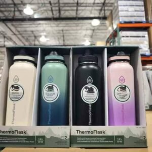 Thermoflask 膳魔师,双层真空不锈钢保温保冷杯子1.2L*2只/组