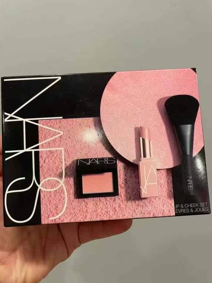 NARS Orgasm套组超划算全部正装Orgasm, 高潮腮红2.5g+润唇膏3g+腮红刷 - 图片 3